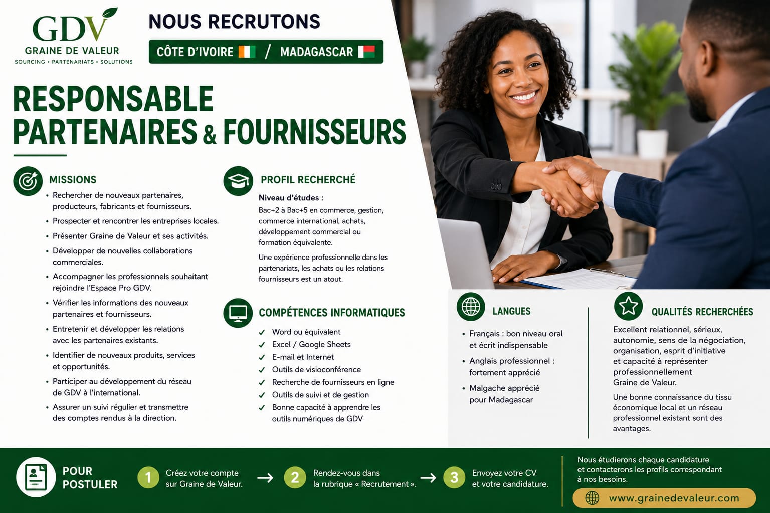 RESPONSABLE PARTENAIRES & FOURNISSEURS